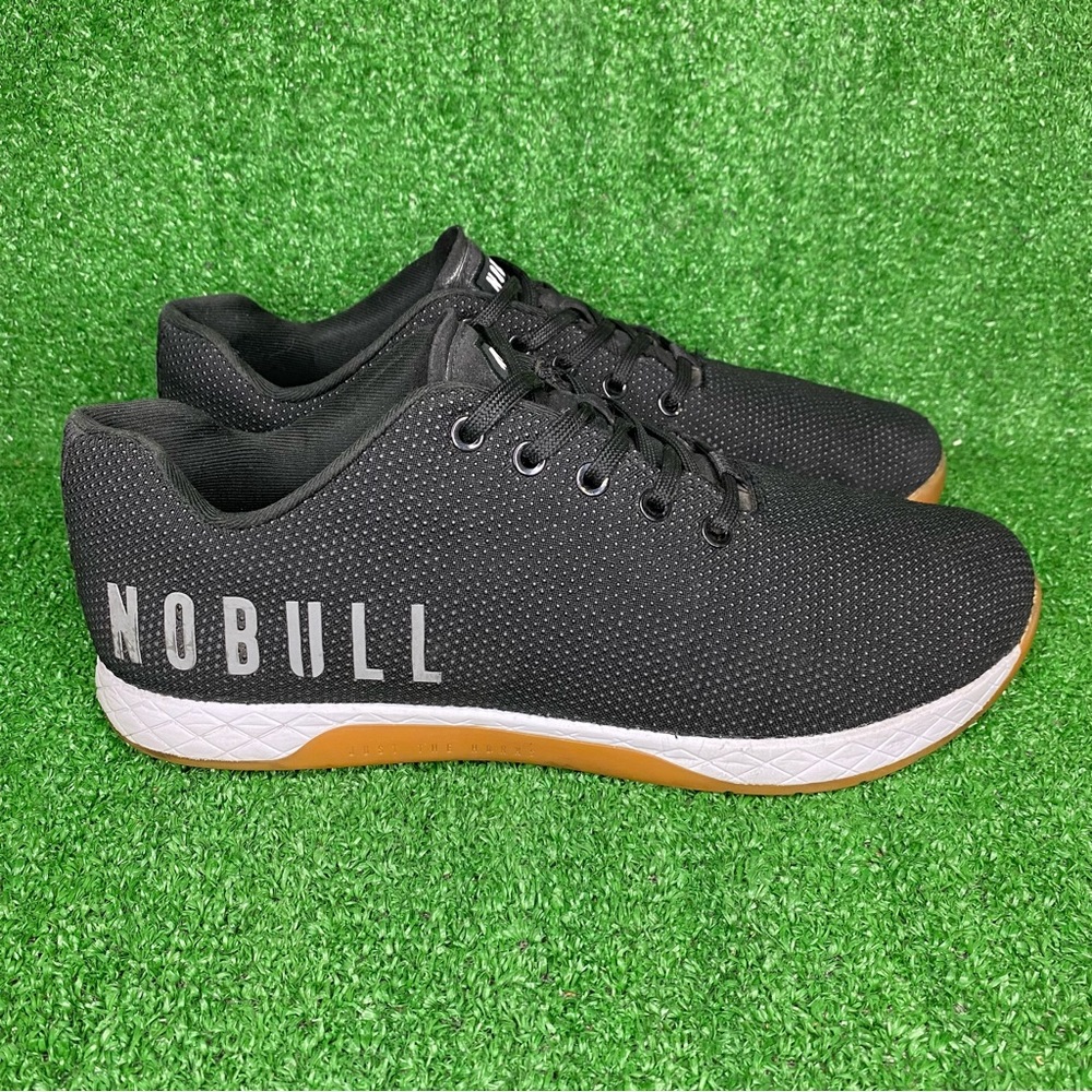 NOBULL Unisex Black Gum Trainers CrossFit Training Shoes SuperFabric M 11.5 W 13